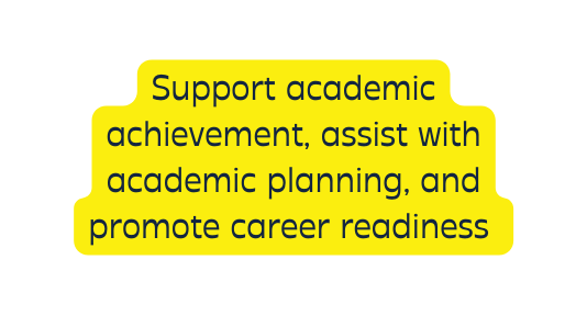 Support academic achievement assist with academic planning and promote career readiness